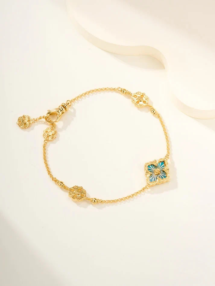 [⭐Miroze]B.C.L ENAMELED One-Flower Bracelet£¨Various Colors)