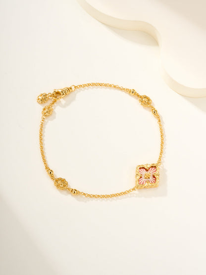[⭐Miroze]B.C.L ENAMELED One-Flower Bracelet（Various Colors)