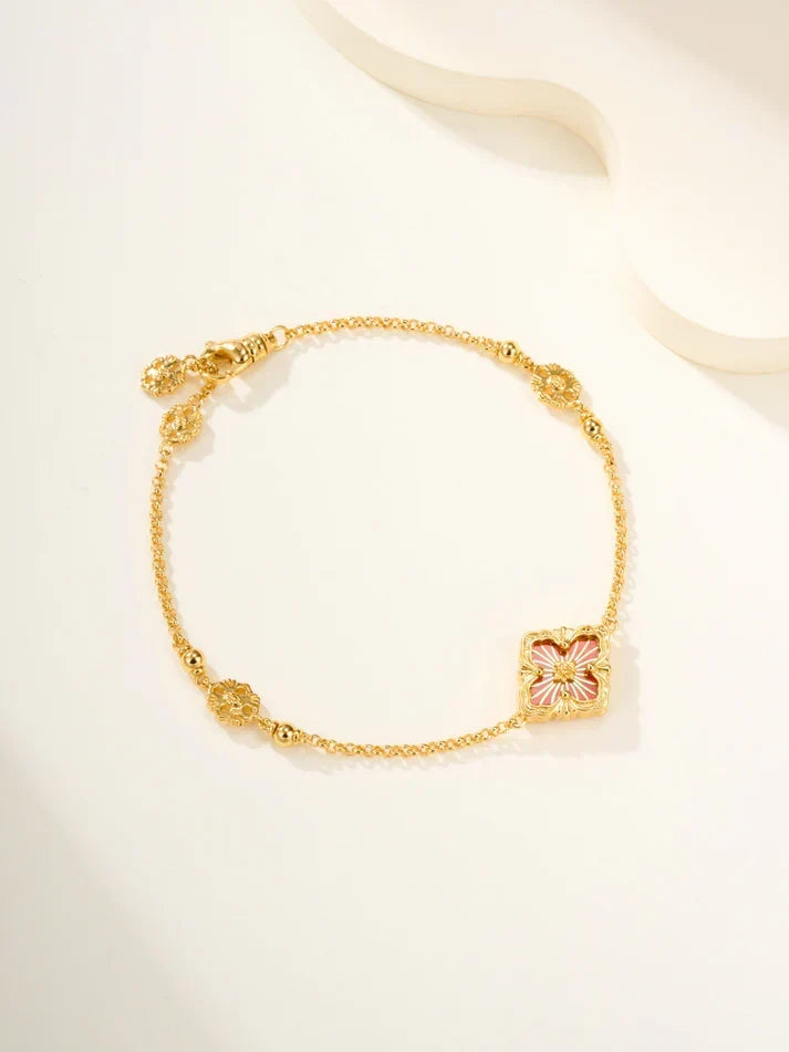 [⭐Miroze]B.C.L ENAMELED One-Flower Bracelet£¨Various Colors)