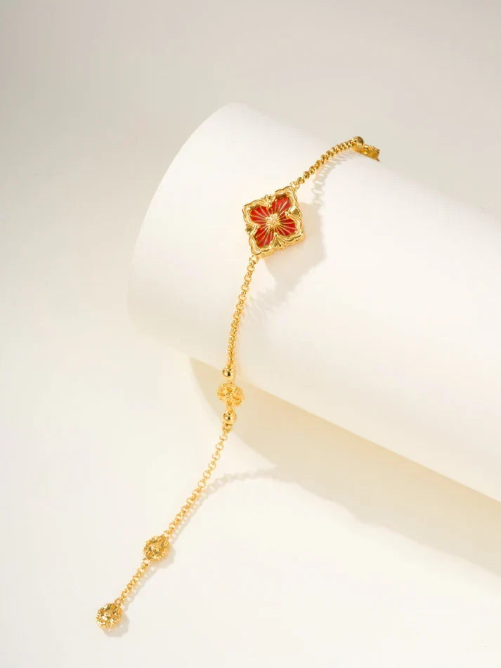 [⭐Miroze]B.C.L ENAMELED One-Flower Bracelet£¨Various Colors)