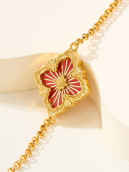 [⭐Miroze]B.C.L ENAMELED One-Flower Bracelet（Various Colors)