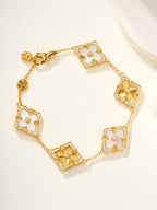 [⭐Miroze]B.C.L ENAMELED Five-Flower Bracelet£¨Various Colors) BIG SIZE