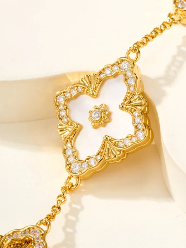 [⭐Miroze]B.C.L ENAMELED Five-Flower Bracelet£¨Various Colors) BIG SIZE
