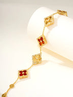 [⭐Miroze]B.C.L ENAMELED Five-Flower Bracelet£¨Various Colors) BIG SIZE
