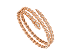 [⭐Veya]SERPENTI BRACELET PINK GOLD DIAMOND DOUBLE ROW