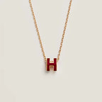 ⭐Miroze HM CLIC RED ENAMEL GOLD NECKLACE