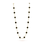 ⭐Miroze CLOVER 20 MOTIFS ONYX NECKLACE