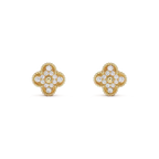 ⭐Miroze CLOVER MEDIUM 1 MOTIFS FUll DIAMOND EARRINGS