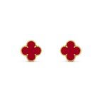 ⭐Miroze CLOVER MEDIUM 1 MOTIFS CARNELIAN  EARRINGS