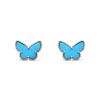 ⭐Miroze BUTTERFLY TURQUOISE EARRINGS SILVER