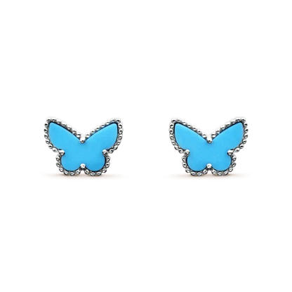 [⭐Miroze]BUTTERFLY TURQUOISE EARRINGS SILVER