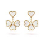 ⭐Miroze CLOVER SWEET WHITE MOP EARRINGS