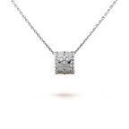 ⭐Miroze PERLEE PEDANT SIVLER DIAMOND NECKLACE