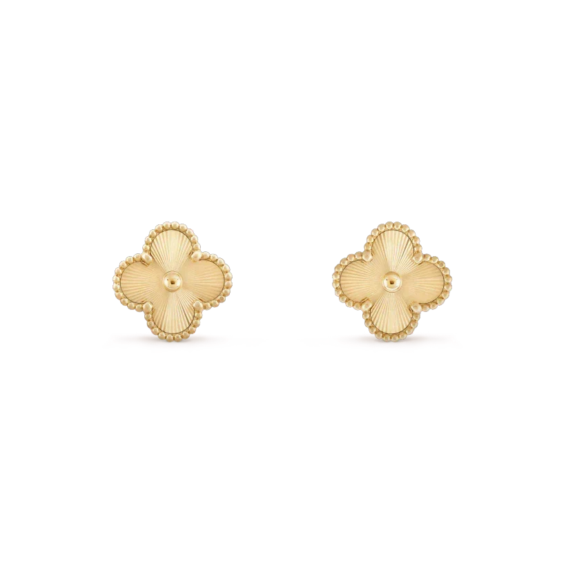 ⭐Miroze CLOVER MINI 9.5MM LASER EARRINGS