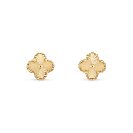 [⭐Miroze]CLOVER MINI 9.5MM LASER EARRINGS