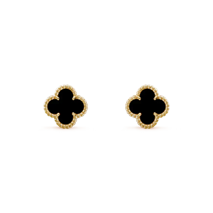 [⭐Miroze]CLOVER MINI 9.5MM BLACK MOP EARRINGS
