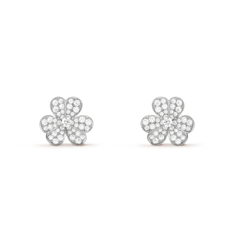 ⭐Miroze CLOVER COMOS DIAMOND EARRINGS SILVER