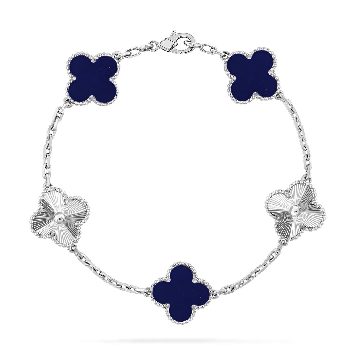 [⭐Miroze]CLOVER 5 MOTIF LAPIS LAZULI BRACELET COLLECTION