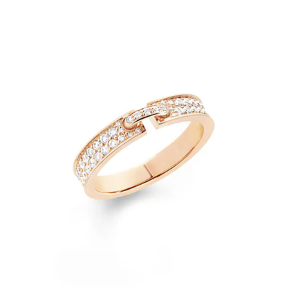 [⭐Miroze]ALLIANCE LIENS VIDENCE PAVED DIAMOND 4MM RING