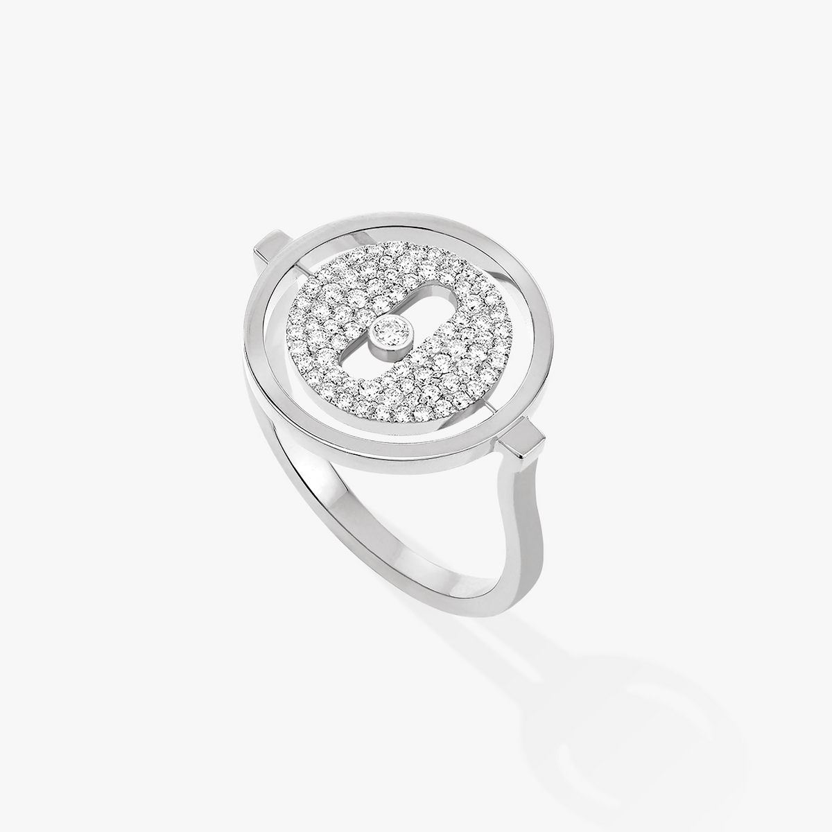 [⭐Miroze]Demo MOVE PAVED SILVER DIAMOND RING