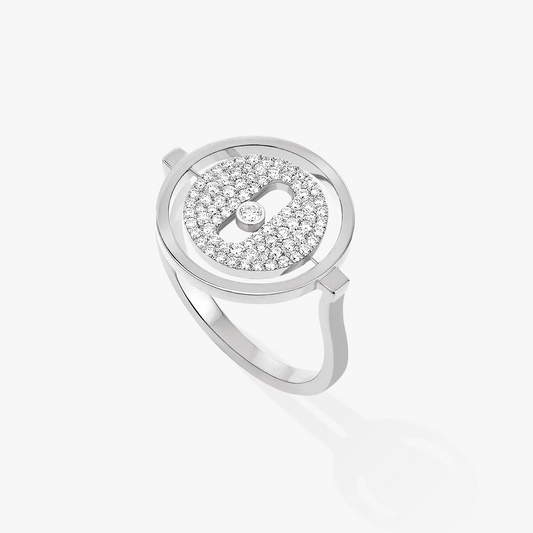 [⭐Miroze]Demo MOVE PAVED SILVER DIAMOND RING