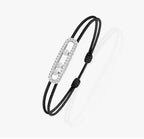 [⭐Miroze]Messika Care(s) pink cord pavé bracelet