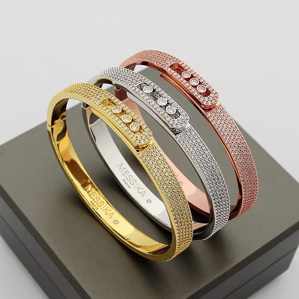 [⭐Miroze]Move Noa Full Pavé Diamond Bangle Bracelet