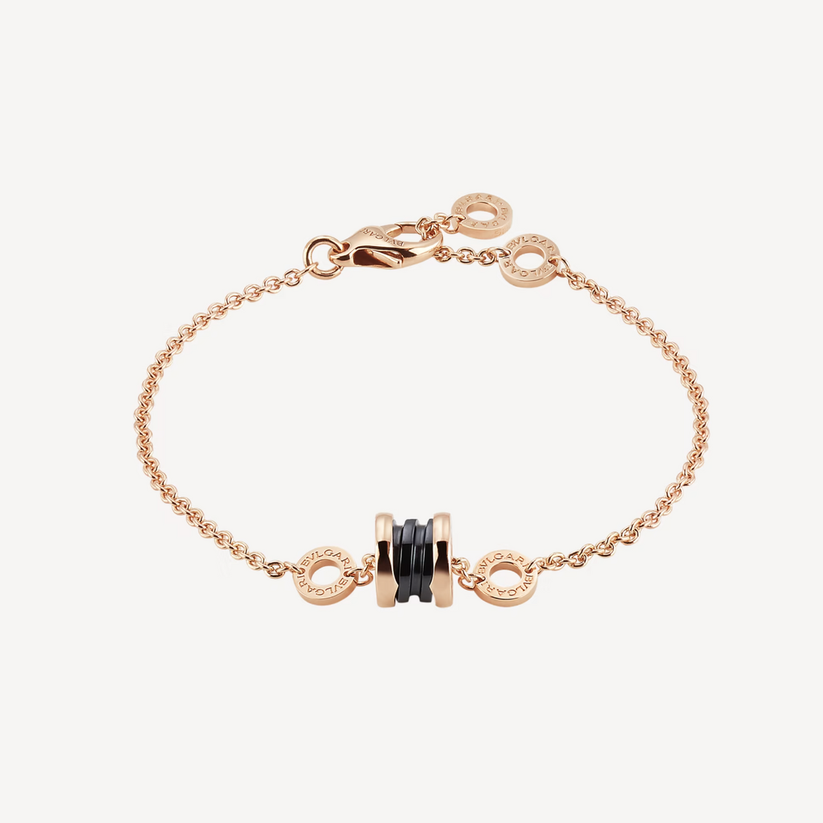 [⭐Veya]ZERO 1 SOFT PINK GOLD AND BLACK CERAMIC BRACELET