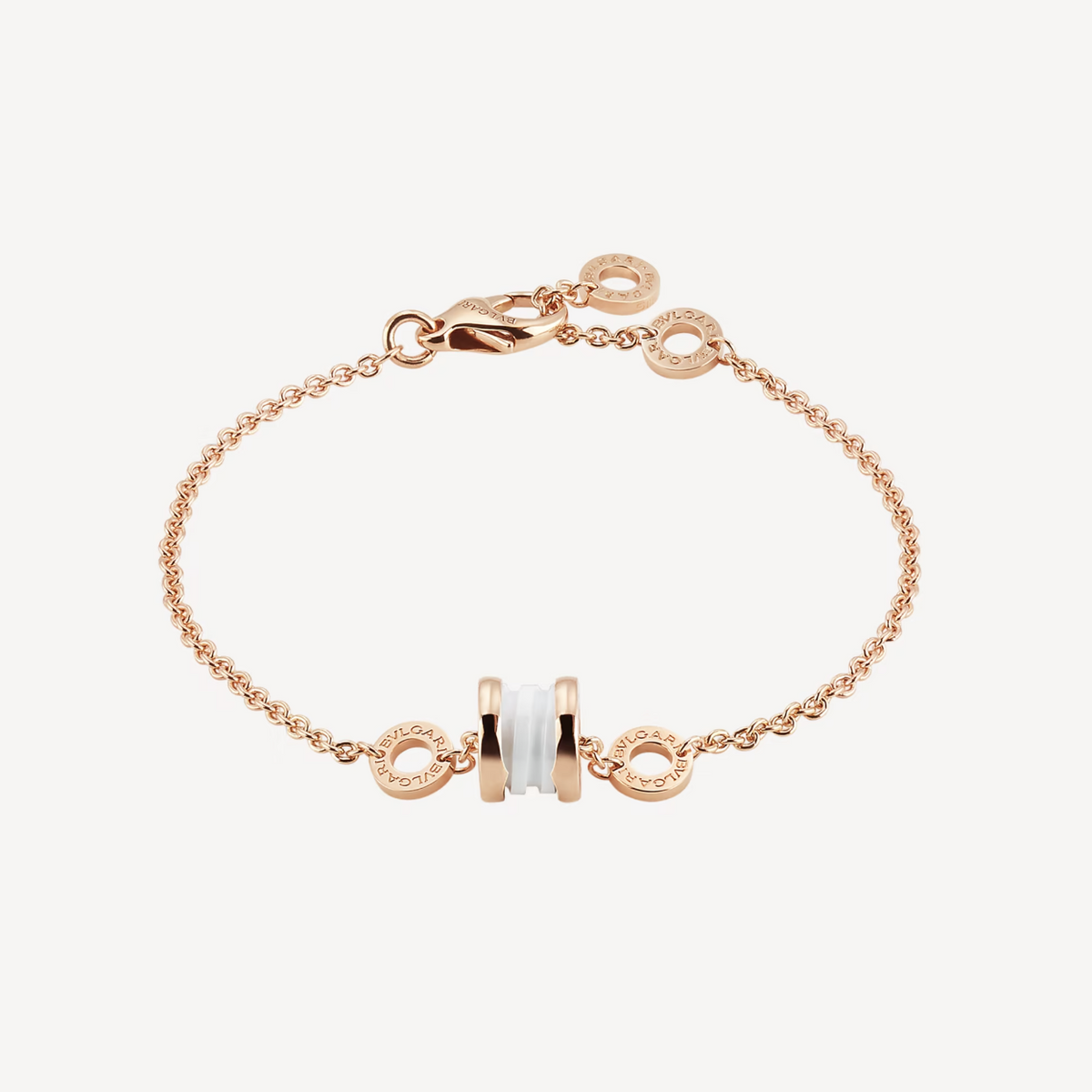 [⭐Miroze]ZERO 1 SOFT PINK GOLD AND WHITE CERAMIC BRACELET