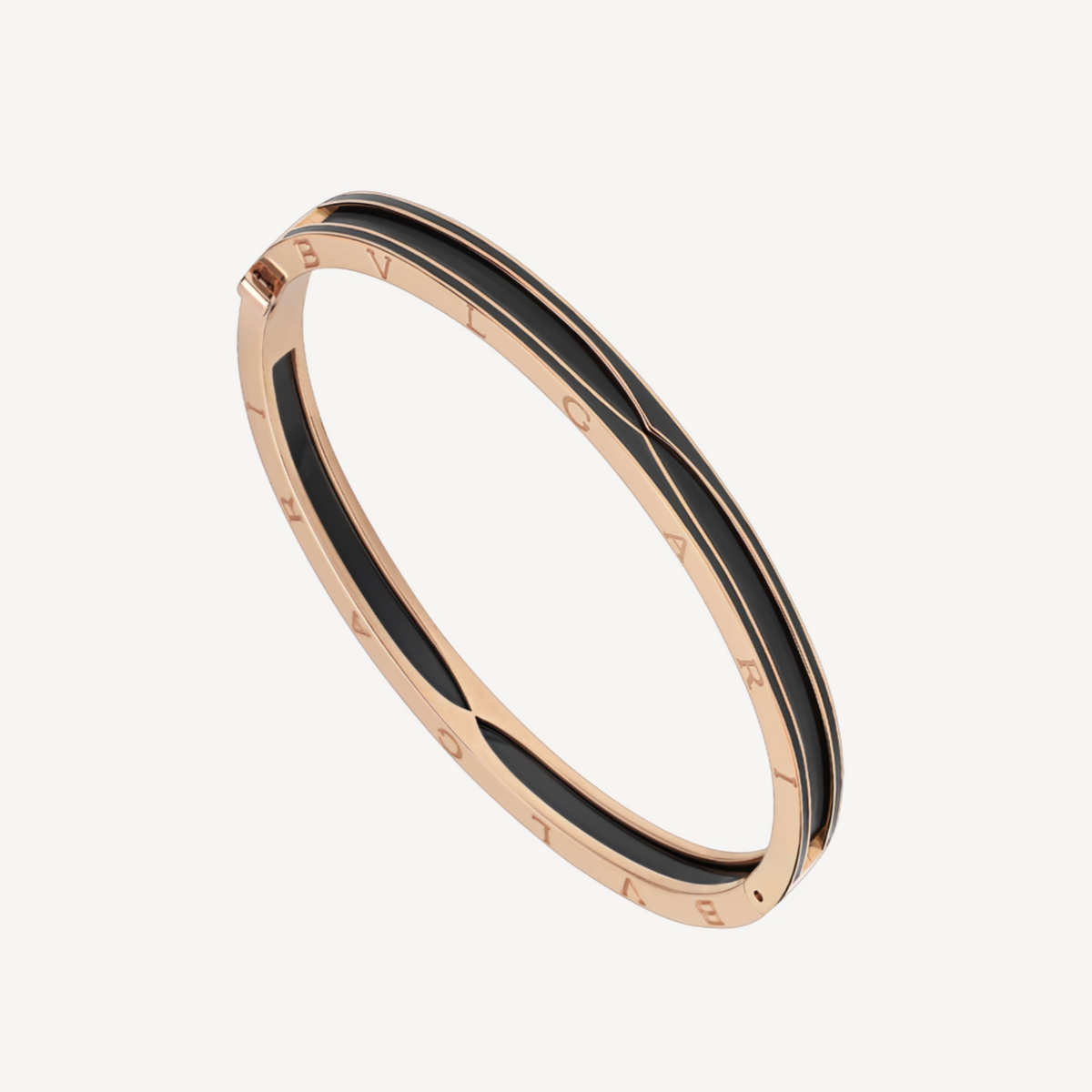 [⭐Miroze]ZERO 1 PINK GOLD WITH MATTE BLACK CERAMIC BRACELET