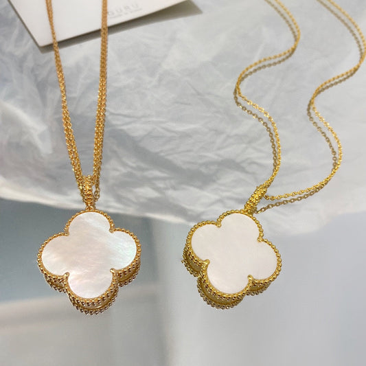 [⭐Miroze]CLOVER 25MM MOP LARGE PENDANT NECKLACE