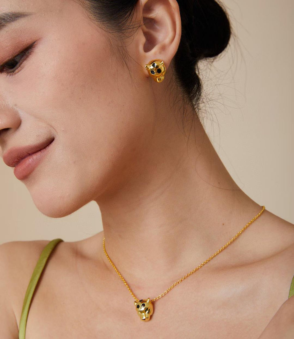 [⭐Miroze ] CHRRTAH-PRINT STUD EARRINGS, THREE COLORS