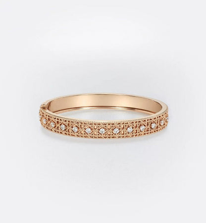 [⭐Miroze]2026 WOVEN-PATTERN BRACELET SET WITH FULL DIAMOND INLAY THREE-COLORS