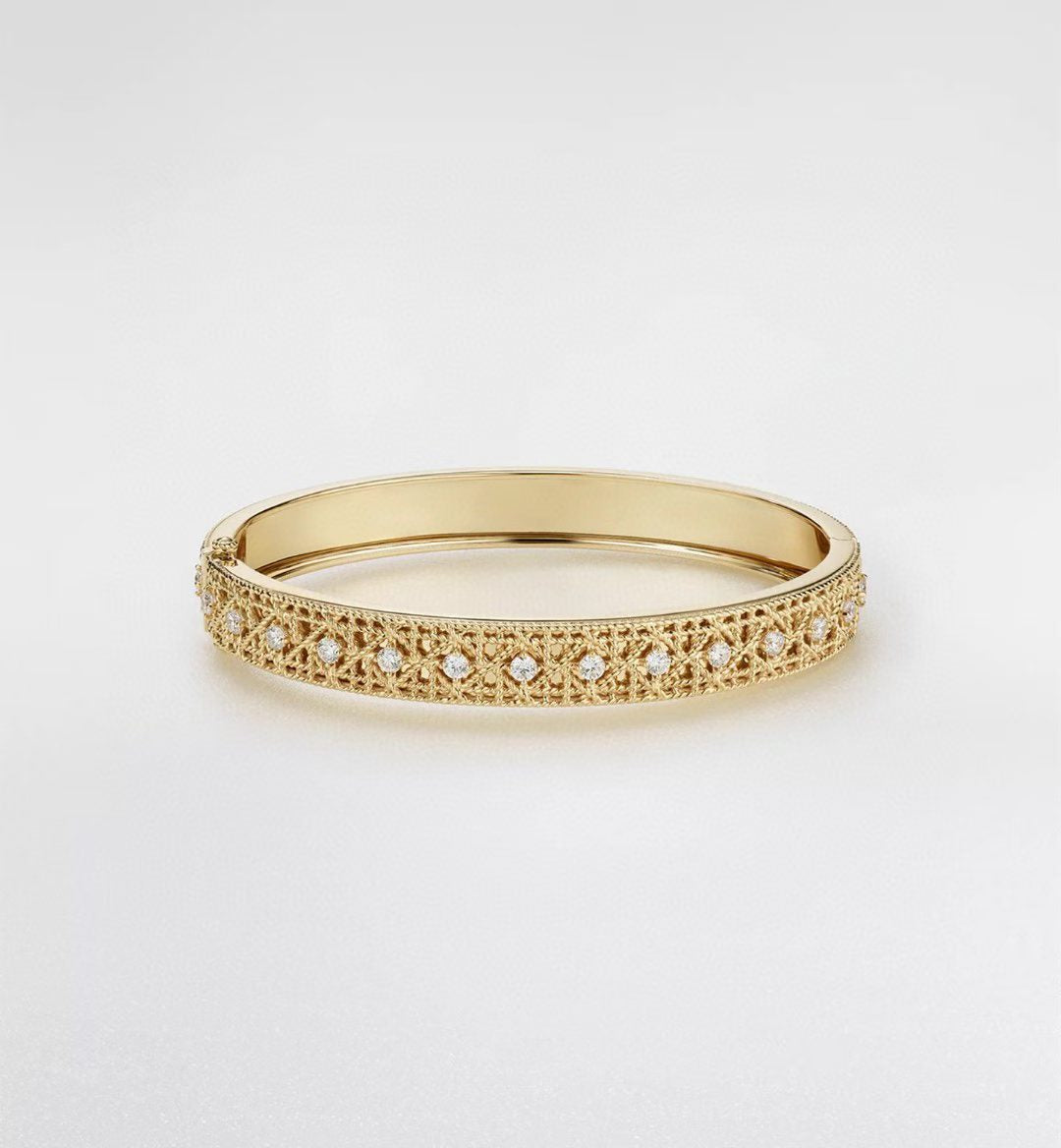[[⭐Miroze] ] 2026 WOVEN-PATTERN BRACELET SET WITH FULL DIAMOND INLAY THREE-COLORS