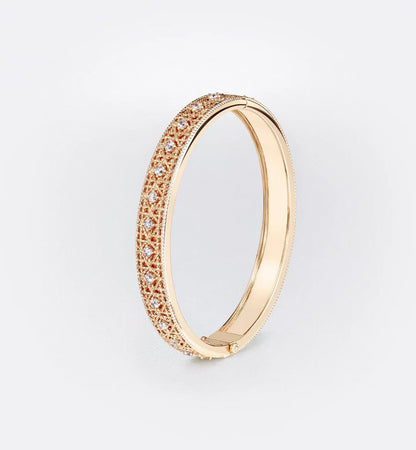 [⭐Miroze]2026 WOVEN-PATTERN BRACELET SET WITH FULL DIAMOND INLAY THREE-COLORS