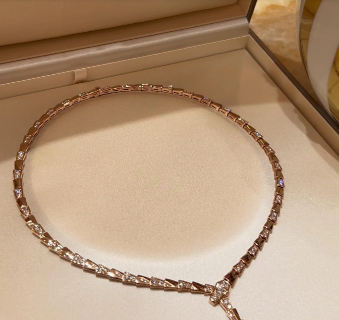 [⭐Miroze]NEW！SERPENT DIAMOND NECKLACE