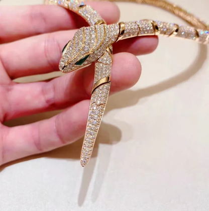 [⭐Miroze]HAUTE COUTURE GOLD SERPENTI NECKLACE