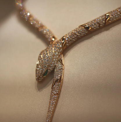 [⭐Miroze]HAUTE COUTURE GOLD SERPENTI NECKLACE