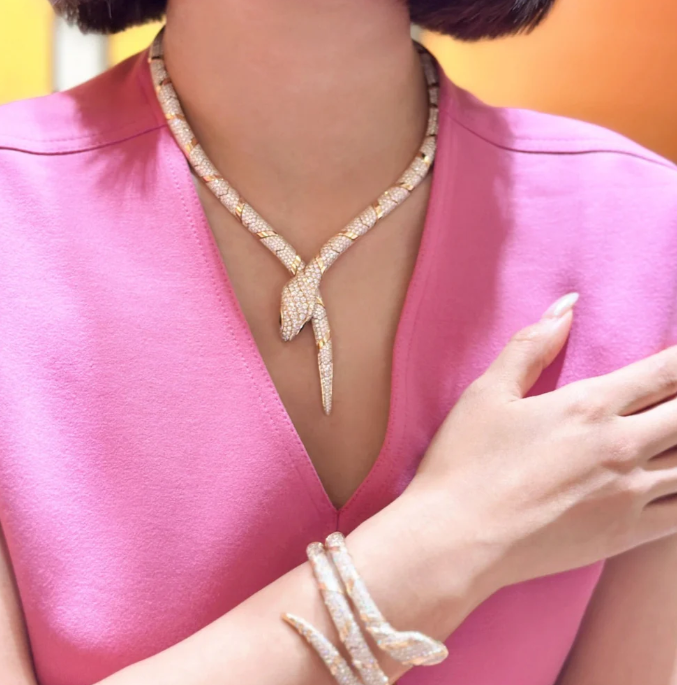 [⭐Miroze]HAUTE COUTURE GOLD SERPENTI NECKLACE