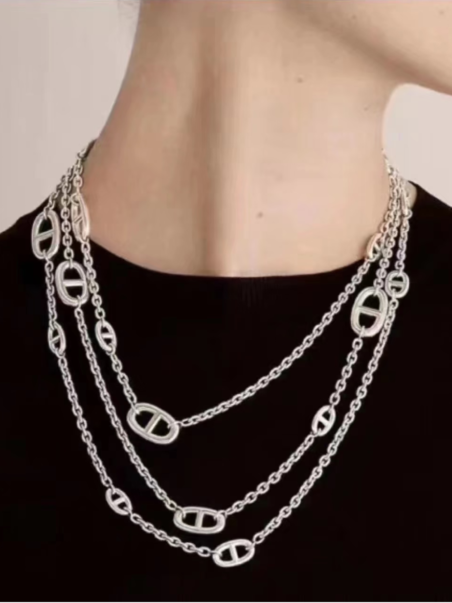 [⭐Miroze]Classic Silver Sweater Chain