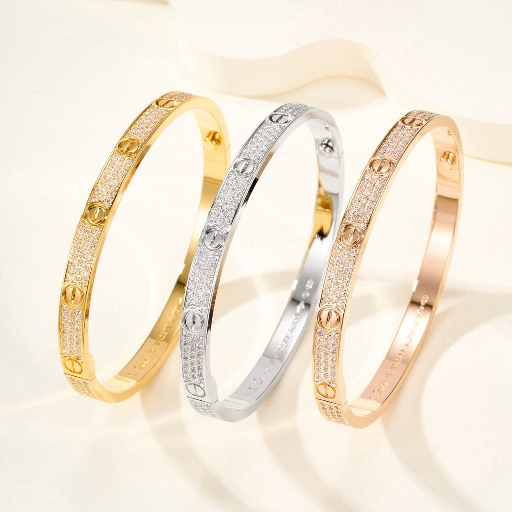 ⭐Miroze LOVE BRACELET 4.8MM DIAMOND-PAVED