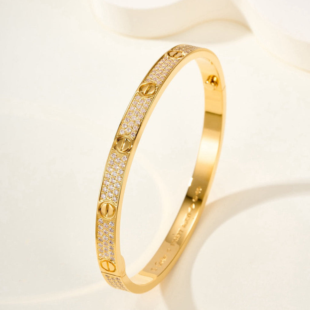⭐Miroze LOVE BRACELET 4.8MM DIAMOND-PAVED
