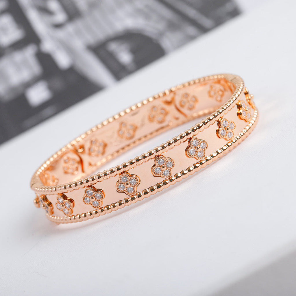 ⭐Miroze CLOVER BRACELET 8MM DIAMONDS