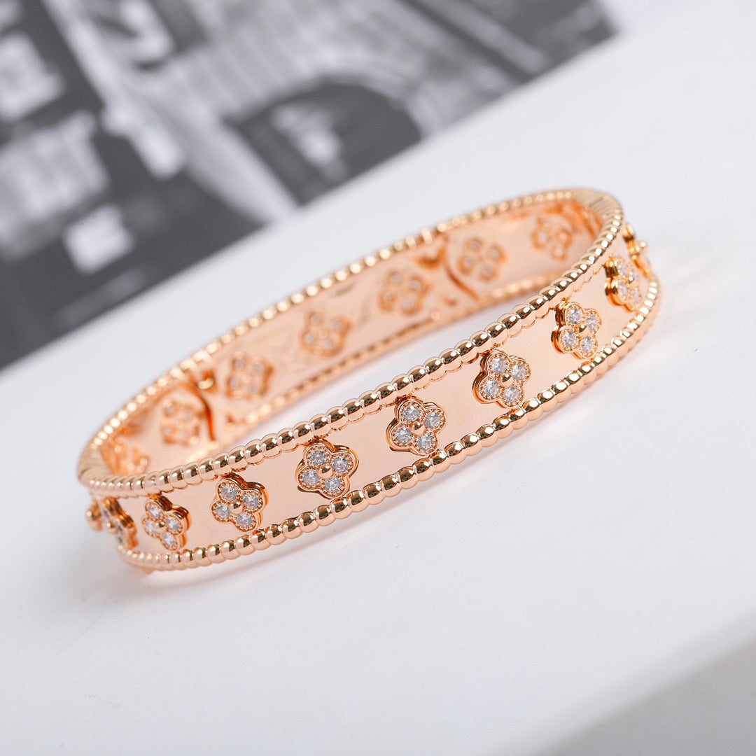 ⭐Miroze CLOVER BRACELET 8MM DIAMONDS
