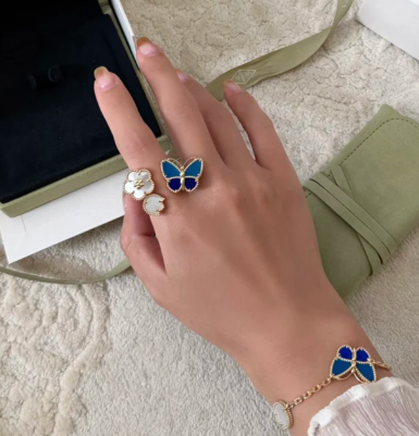 [⭐Miroze]2026 NEW TWIN BUTTERFLY LUCKY RING