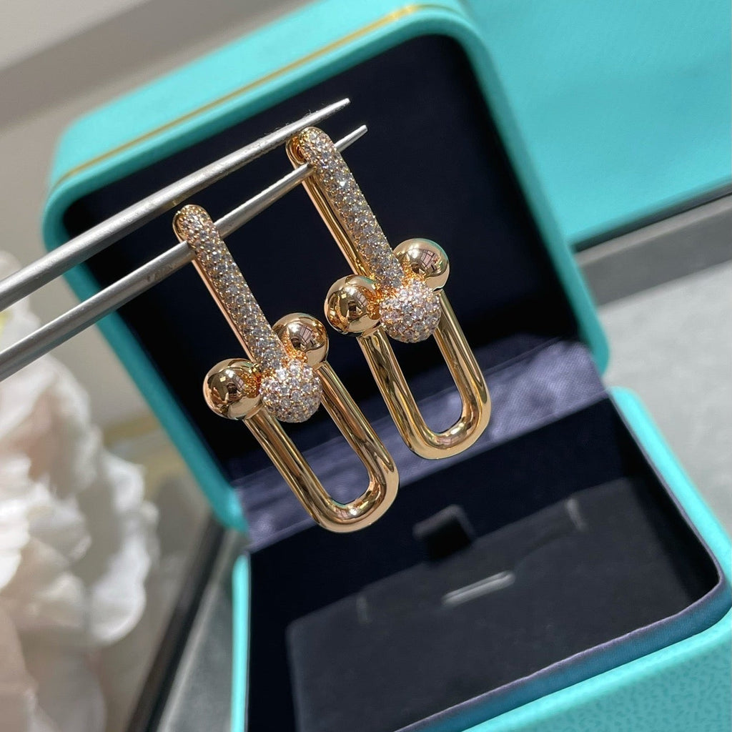 [⭐Miroze ] TF U-shaped diamond earrings