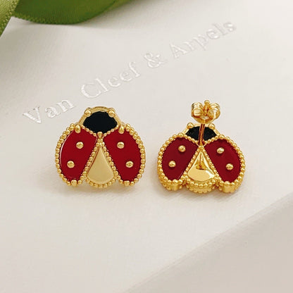 [⭐Miroze] LUCKY LADYBUG EARRINGS
