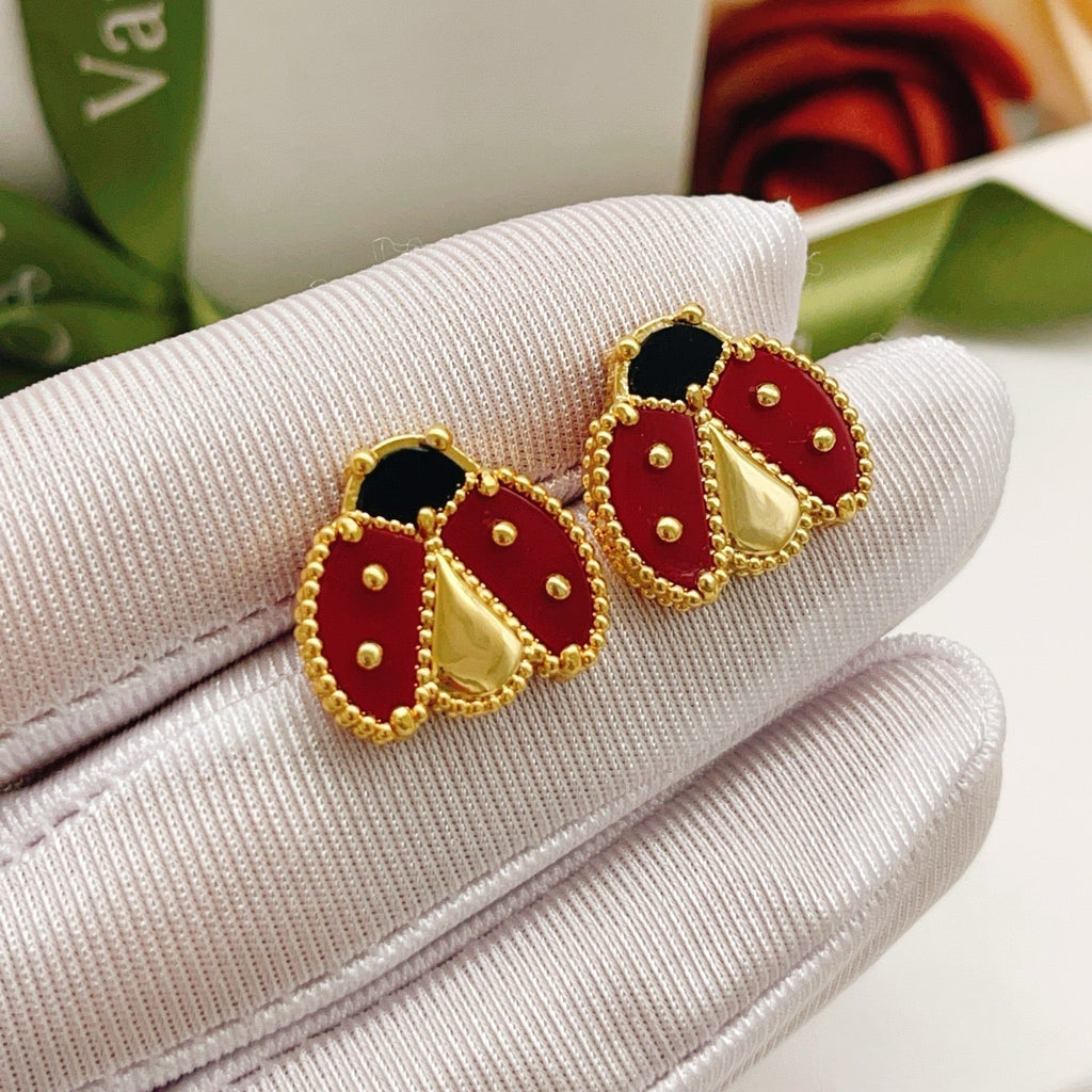 ⭐Miroze LUCKY LADYBUG EARRINGS