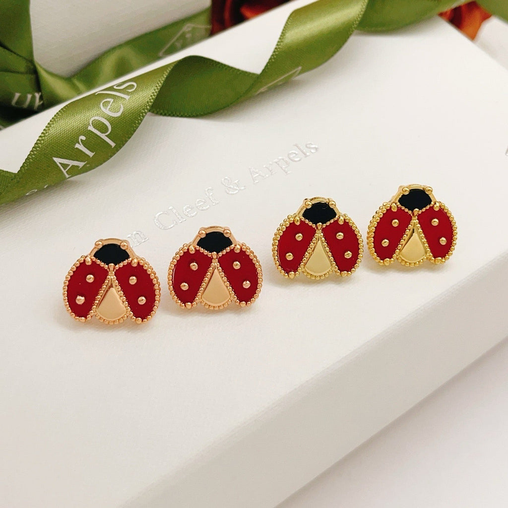 ⭐Miroze LUCKY LADYBUG EARRINGS