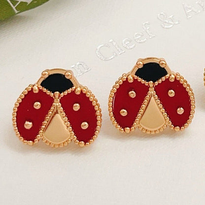 [⭐Miroze] LUCKY LADYBUG EARRINGS